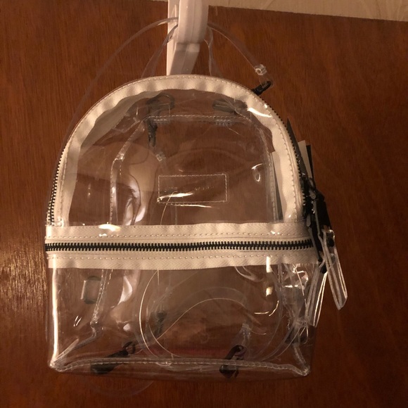 steve madden benny clear backpack